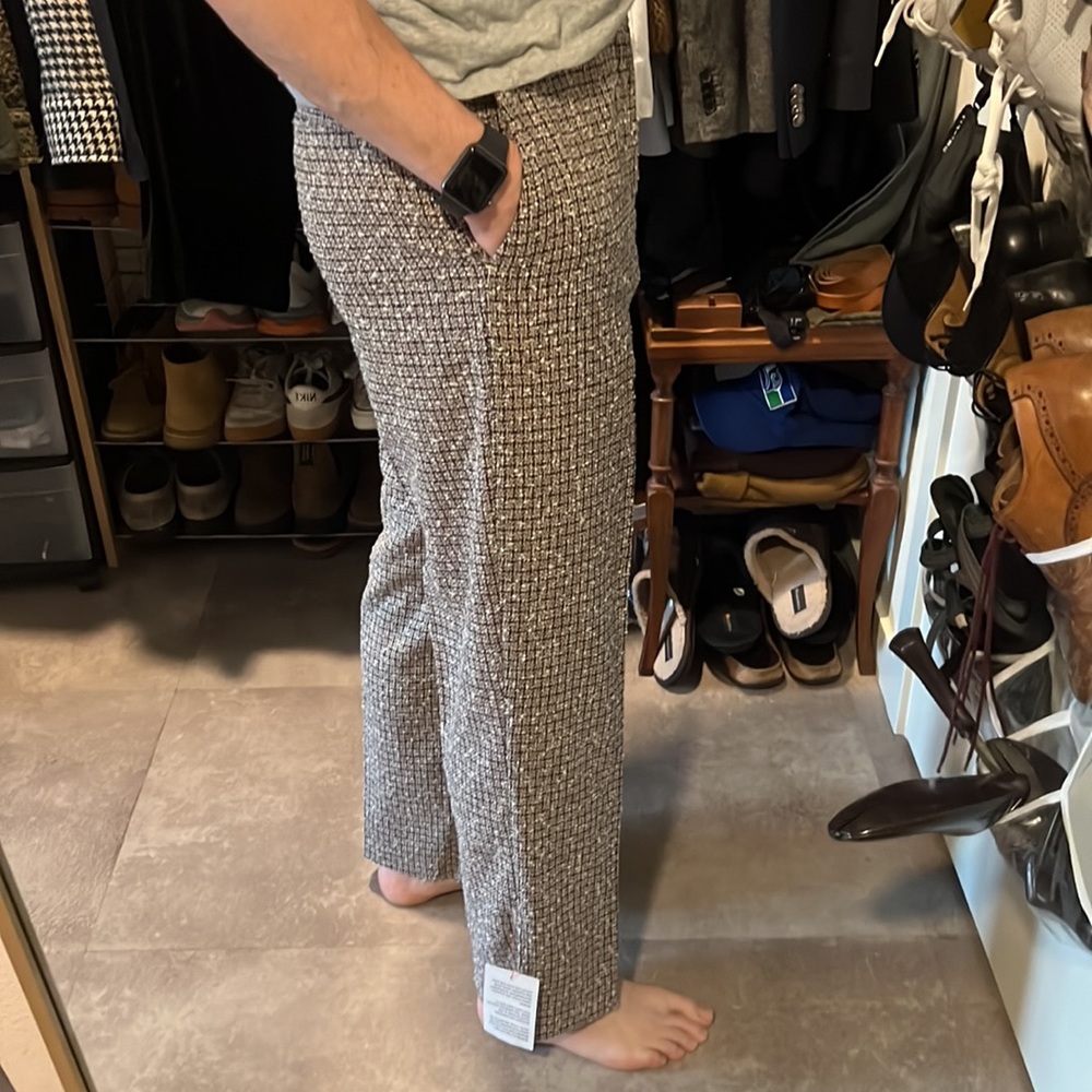 Mens ASOS Design Pattern Pants - Picture 2 of 9